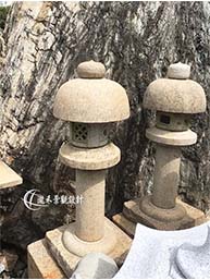 石燈柱/日式石燈(銹石)-J07